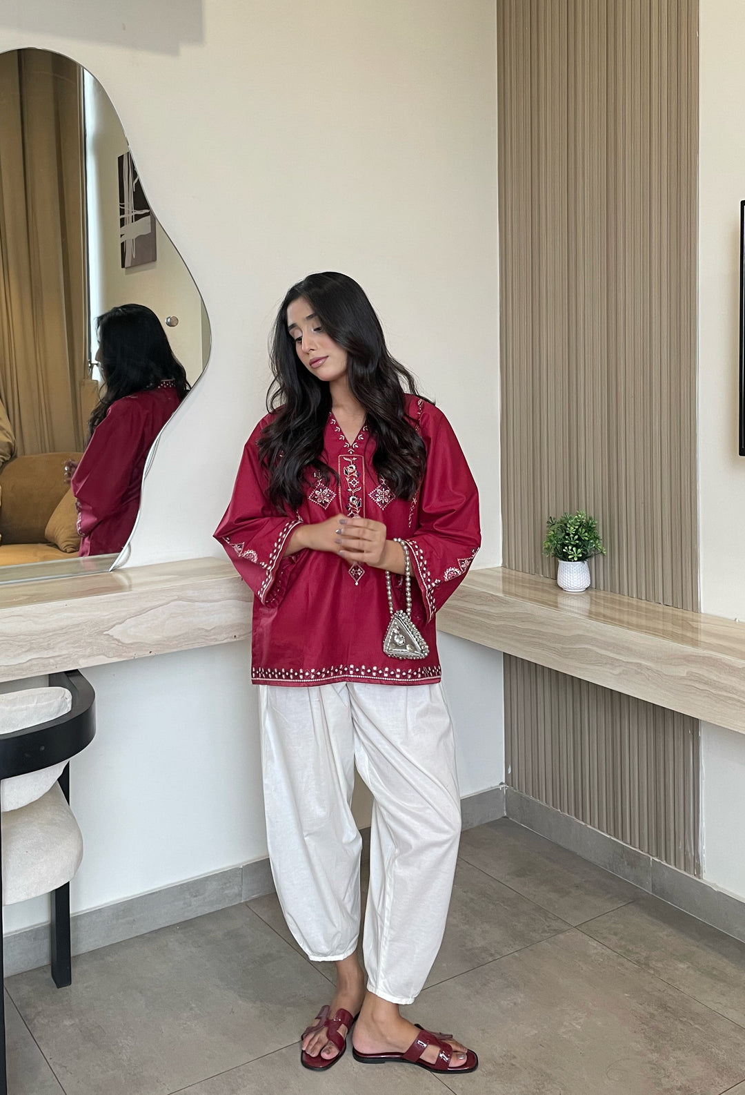 Cotton Embroidered TOP