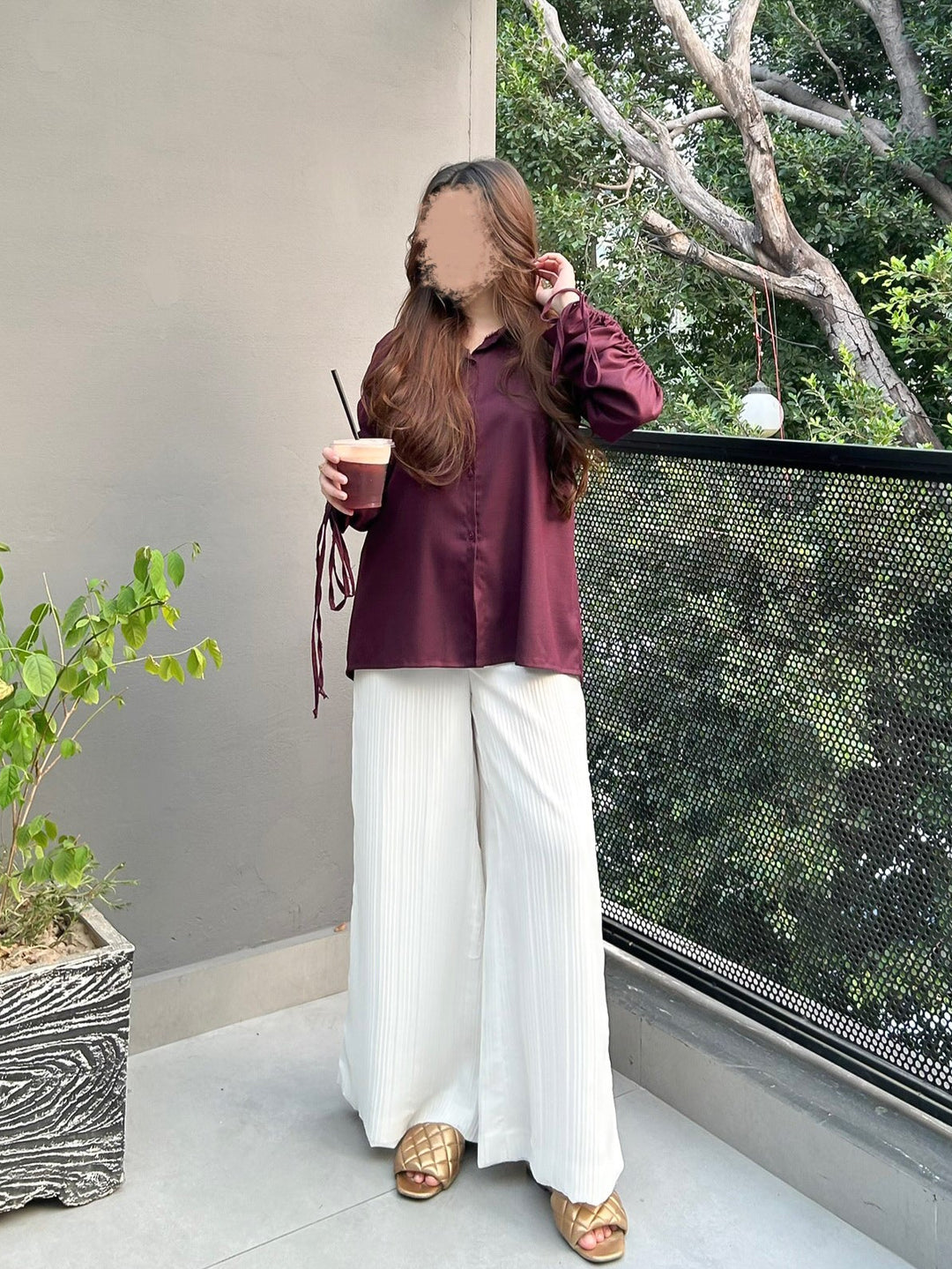 Wine Burgundy Oxford Shirt