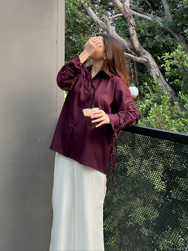 Wine Burgundy Oxford Shirt