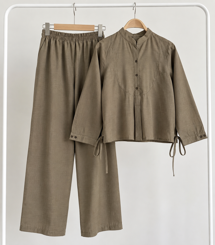 Aira Linen Solid Co-Ord