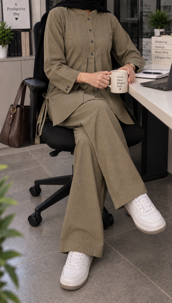 Aira Linen Solid Co-Ord