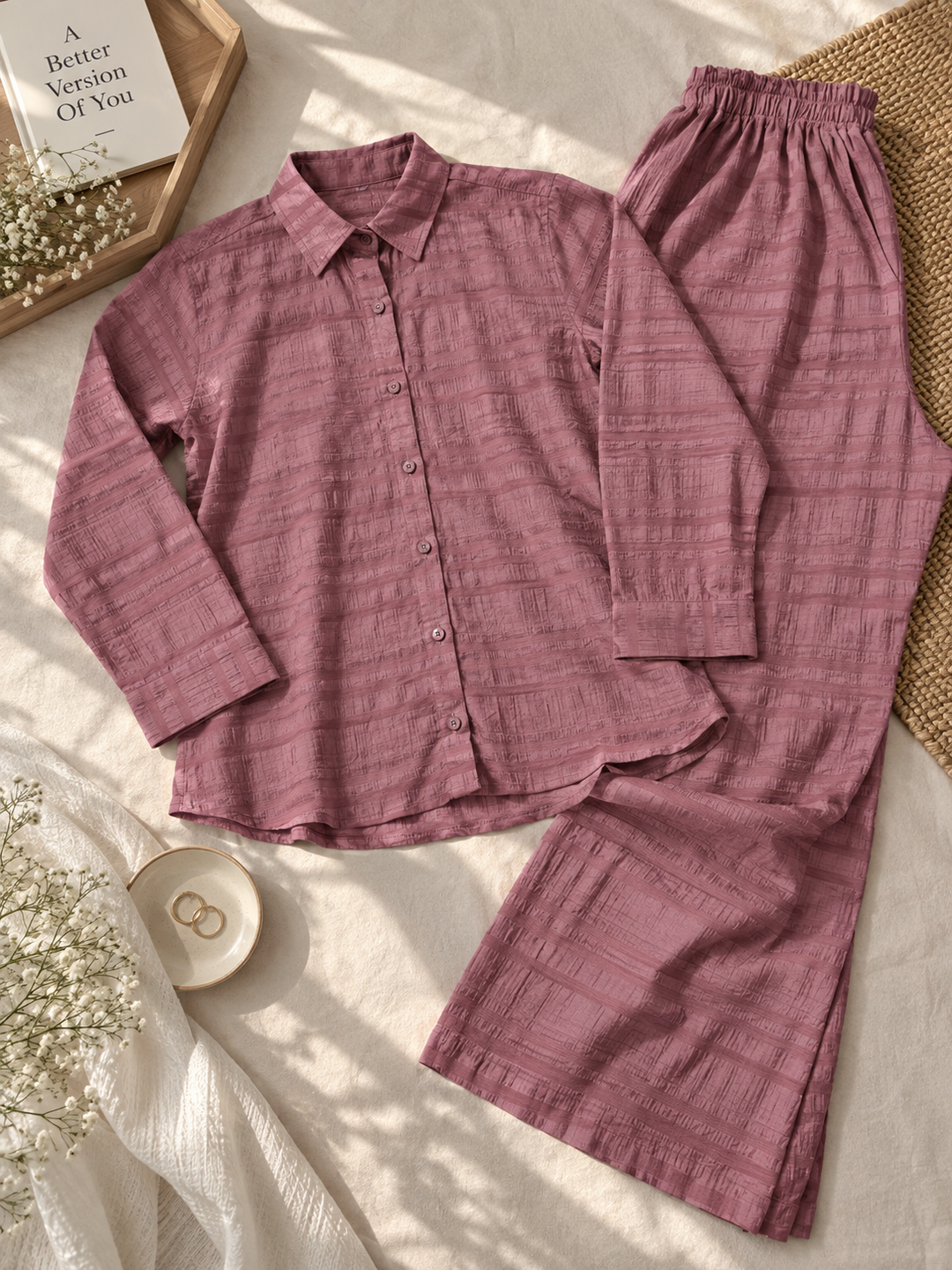 Elva Crushed Linen Set