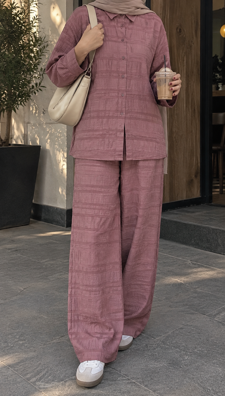 Elva Crushed Linen Set