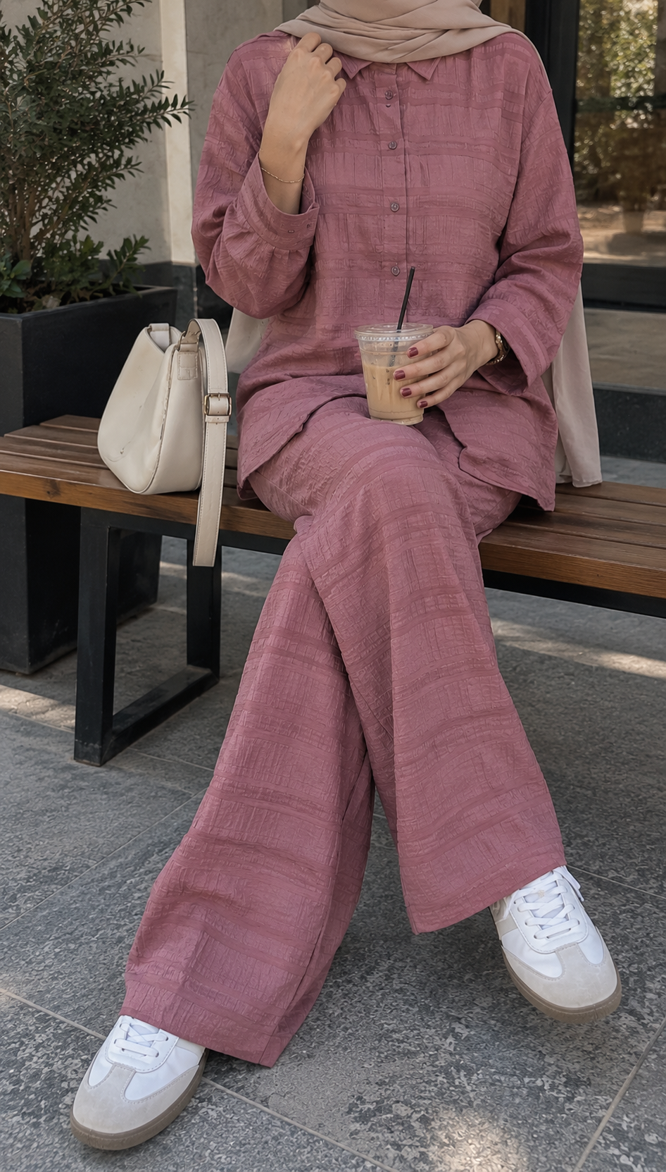 Elva Crushed Linen Set