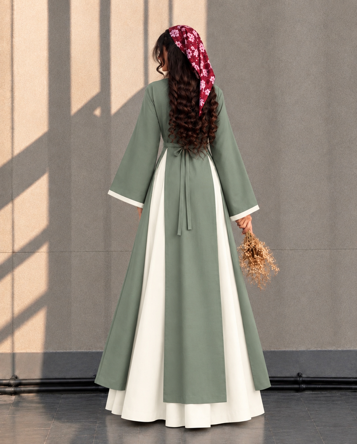 Matcha Creme Double Slit 2pc